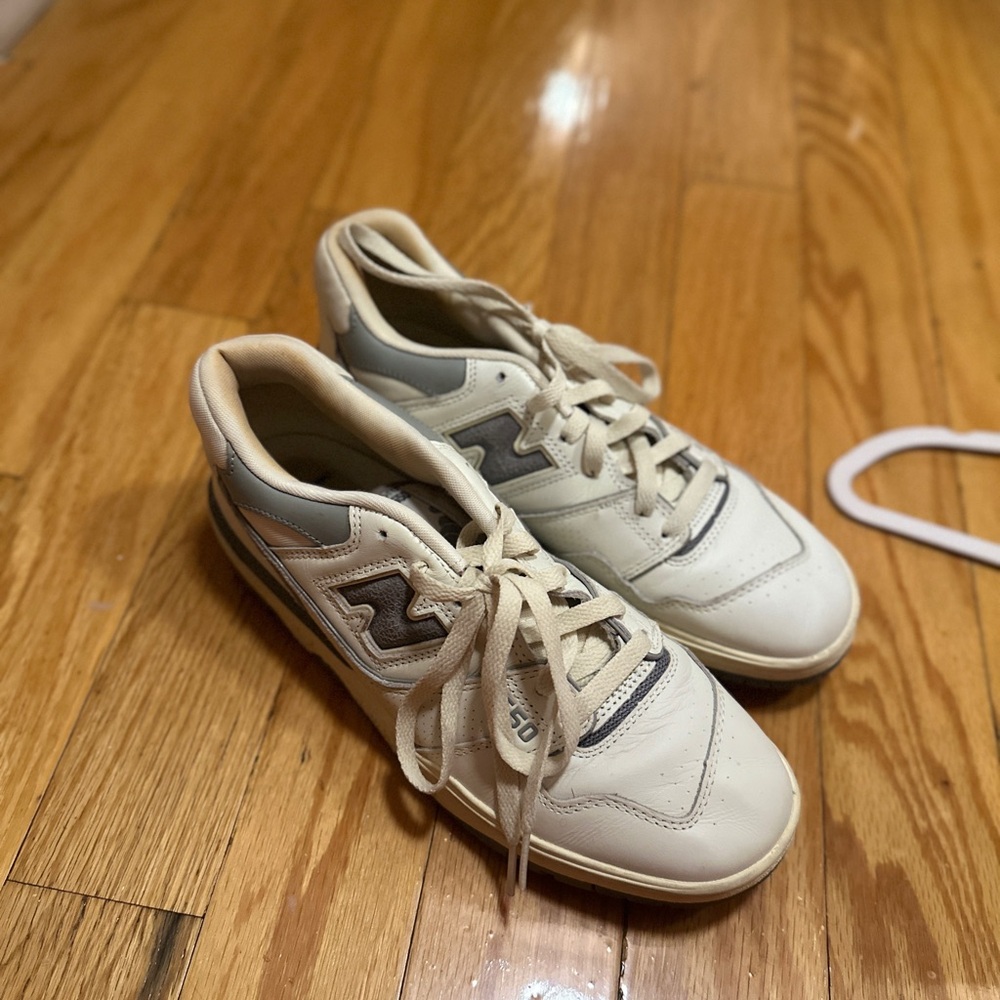 Aime Leon Dore New Balance 550 gray sneakers